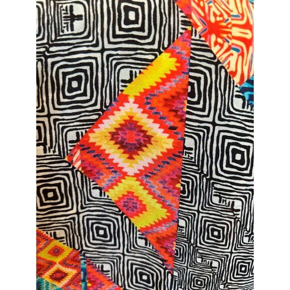 Amanda‎ Uprichard Silk Tank Top Small Blouse Geometric Print - Picture 3 of 7